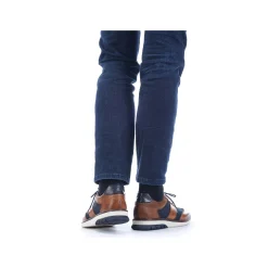 Online Men'S Lace-Up Shoes Cinnamon Brown-Ocean Blue Men'S Low Shoes & Slippers