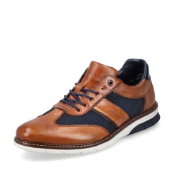 Online Men'S Lace-Up Shoes Cinnamon Brown-Ocean Blue Men'S Low Shoes & Slippers