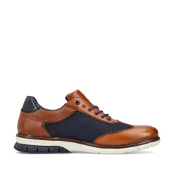 Online Men'S Lace-Up Shoes Cinnamon Brown-Ocean Blue Men'S Low Shoes & Slippers