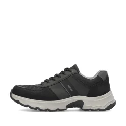 Men'S Lace-Up Shoes Asphalt Black Men'S Low Shoes & Slippers