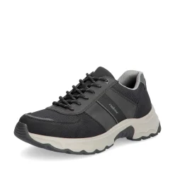 Men'S Lace-Up Shoes Asphalt Black Men'S Low Shoes & Slippers