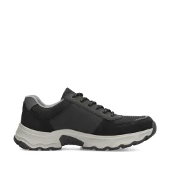 Men'S Lace-Up Shoes Asphalt Black Men'S Low Shoes & Slippers