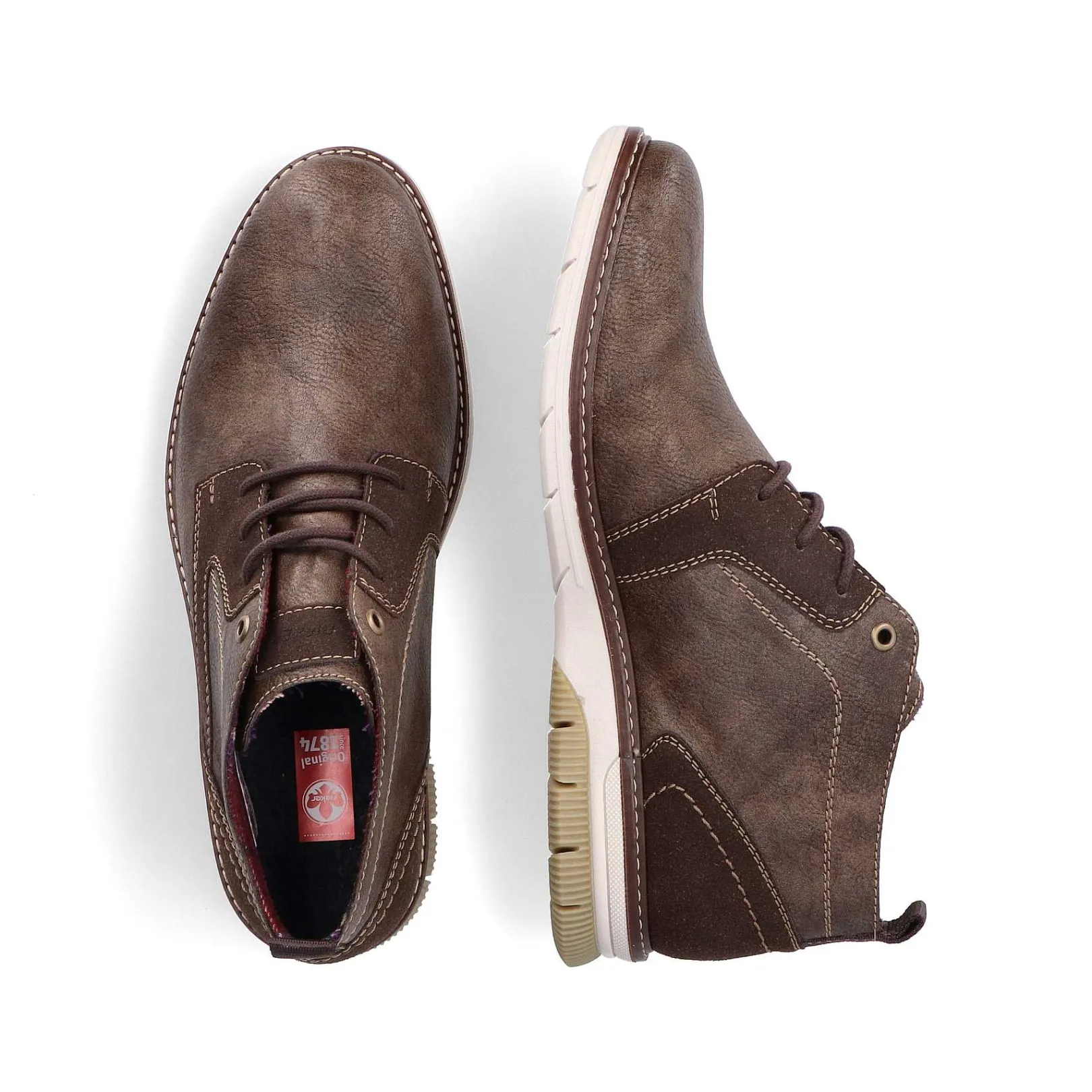 Best Men'S Lace-Up Shoes Grey-Brown Men'S Low Shoes & Slippers