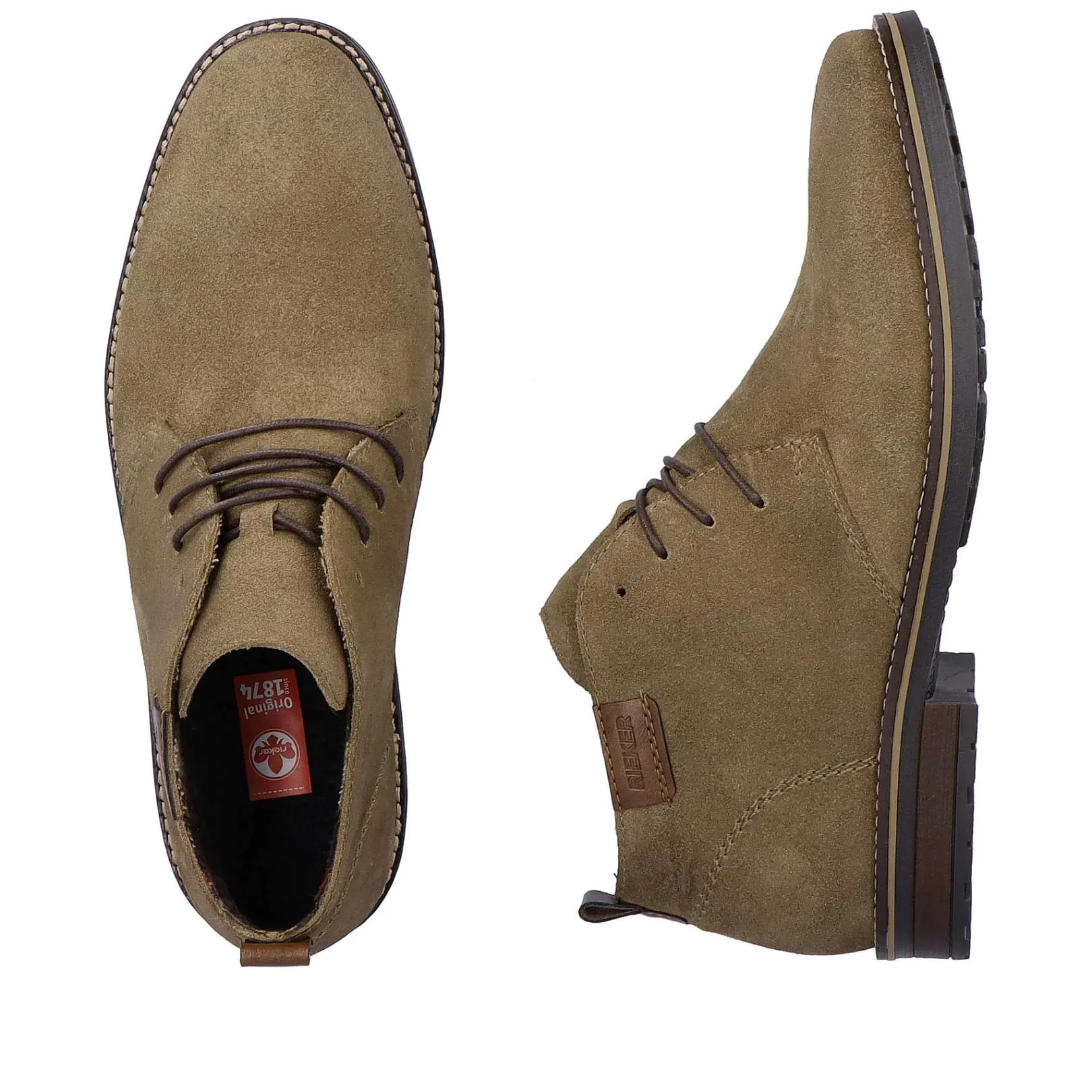 Sale Men'S Lace-Up Shoes, Khaki Green Men'S Low Shoes & Slippers