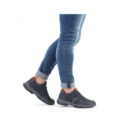 New Men'S Lace-Up Shoes Blue-Brown Men'S Low Shoes & Slippers