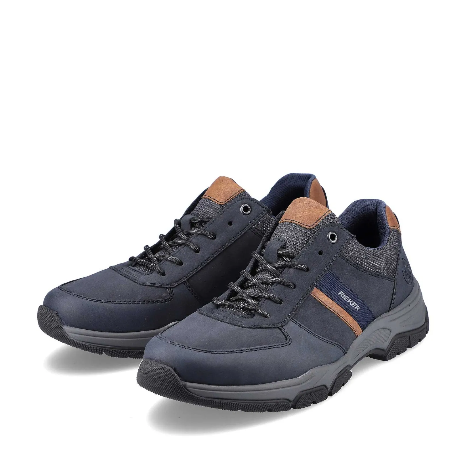 New Men'S Lace-Up Shoes Blue-Brown Men'S Low Shoes & Slippers