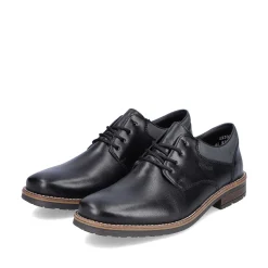 New Men'S Lace-Up Shoes Glossy Black Men'S Low Shoes & Slippers