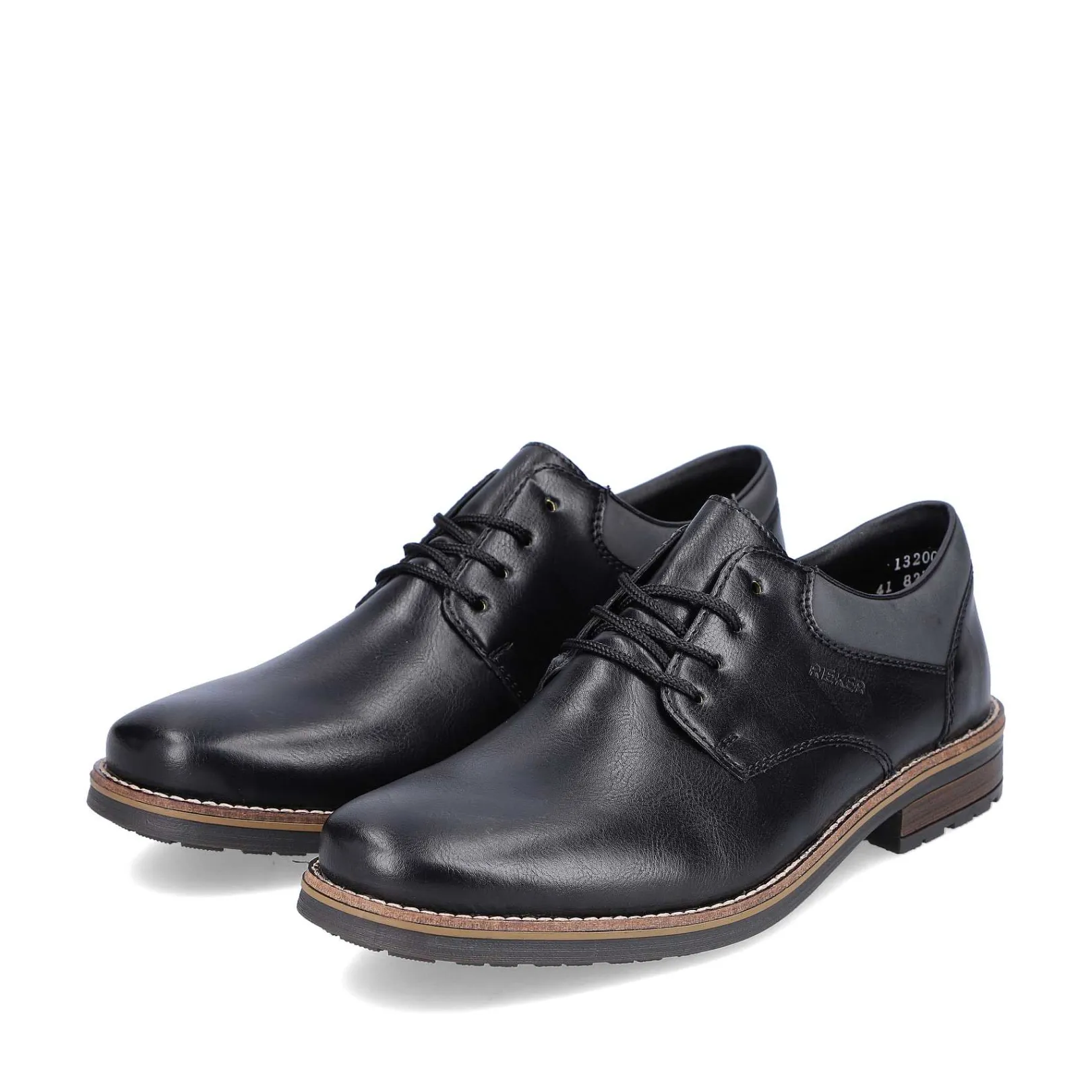 New Men'S Lace-Up Shoes Glossy Black Men'S Low Shoes & Slippers