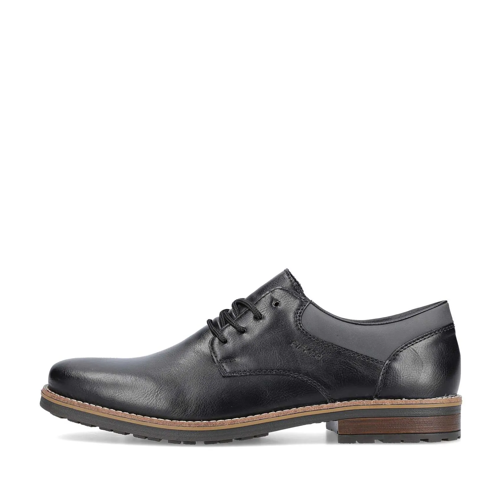 New Men'S Lace-Up Shoes Glossy Black Men'S Low Shoes & Slippers
