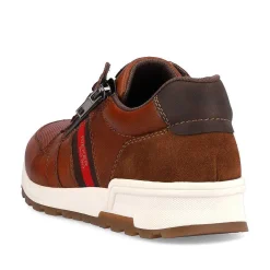 Outlet Men'S Lace-Up Shoes Caramel Brown-Fire Red Men'S Low Shoes & Slippers
