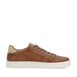 Outlet Men'S Low Nut Brown Sneakers Men'S Sneakers