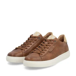 Outlet Men'S Low Nut Brown Sneakers Men'S Sneakers