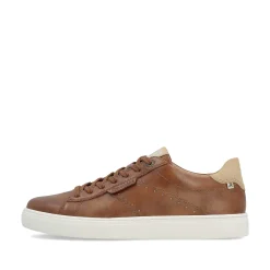 Outlet Men'S Low Nut Brown Sneakers Men'S Sneakers