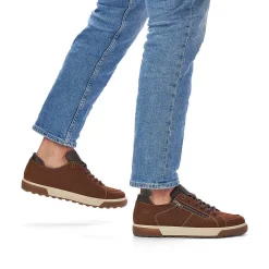 New Men'S Low Sneaker Caramel Brown Men'S Sneakers