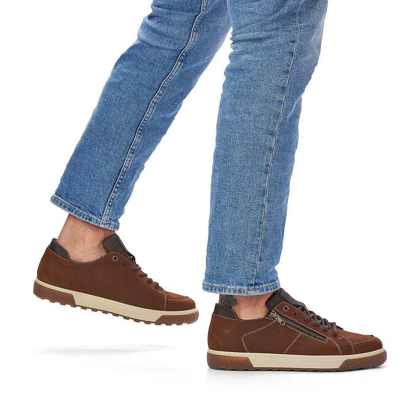 New Men'S Low Sneaker Caramel Brown Men'S Sneakers