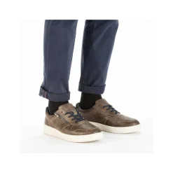 Online Men'S Low Sneaker Earth Brown Men'S Sneakers