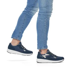 Sale Men'S Low Sneaker Navy Blue Men'S Sneakers