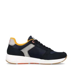 Outlet Men'S Low Sneaker Navy-Blue Steel-Grey Men'S Sneakers