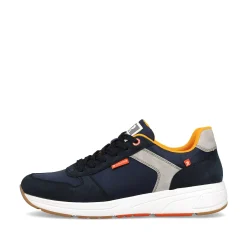 Outlet Men'S Low Sneaker Navy-Blue Steel-Grey Men'S Sneakers