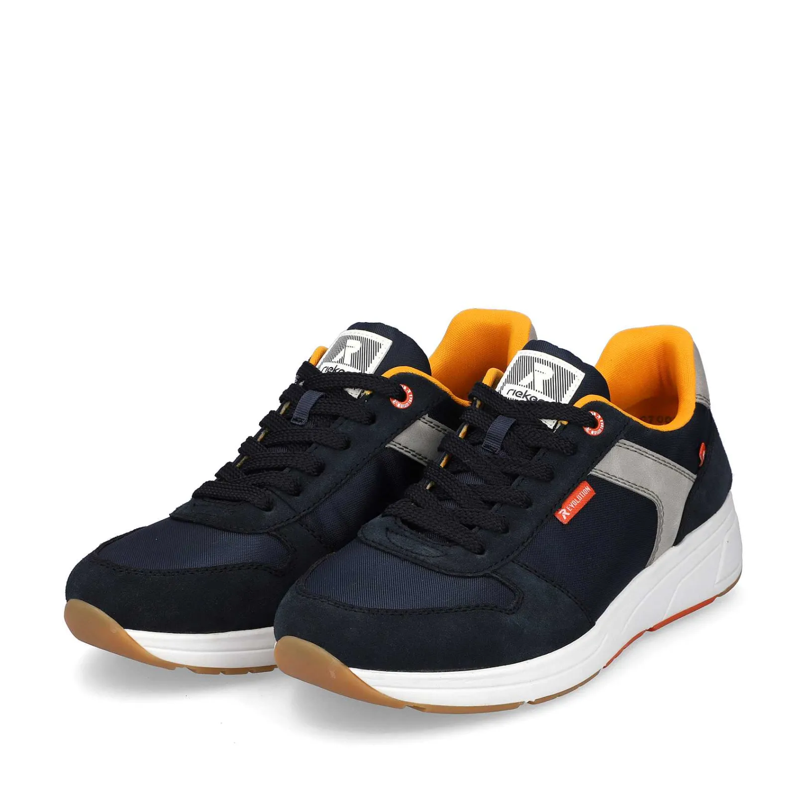 Outlet Men'S Low Sneaker Navy-Blue Steel-Grey Men'S Sneakers