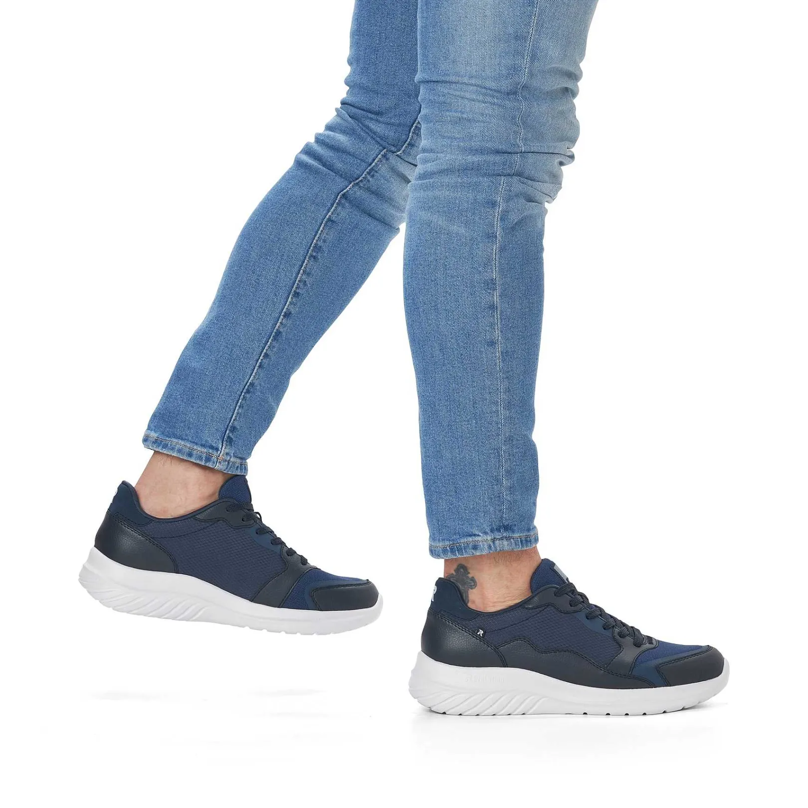 Men'S Low Sneaker Navy Blue Men'S Sneakers
