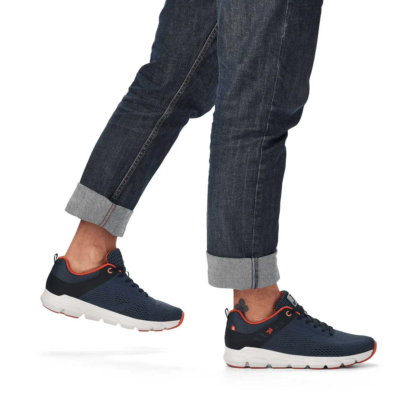 Men'S Low Sneaker Navy Blue Men'S Sneakers