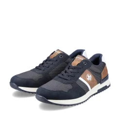 Hot Men'S Low Sneaker Navy Blue Men'S Sneakers