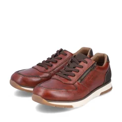 Hot Men'S Low Sneaker Red Brown Men'S Business Shoes