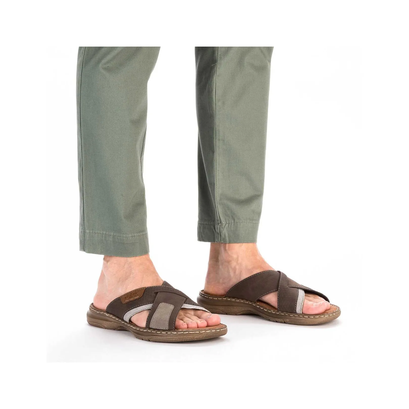 Sale Men'S Mules Brown Gray Men'S Mules & Slippers