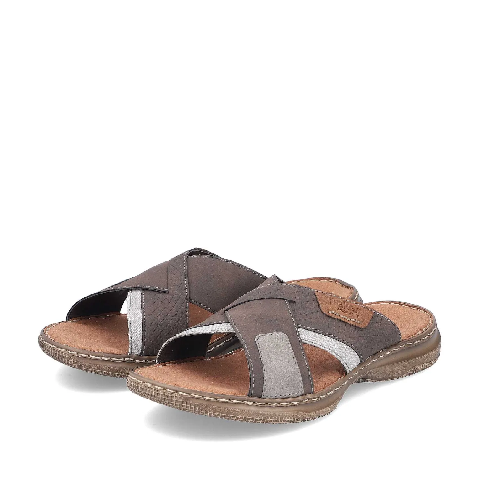 Sale Men'S Mules Brown Gray Men'S Mules & Slippers