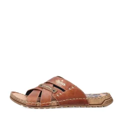 Sale Men'S Mules Chestnut Brown Men'S Mules & Slippers
