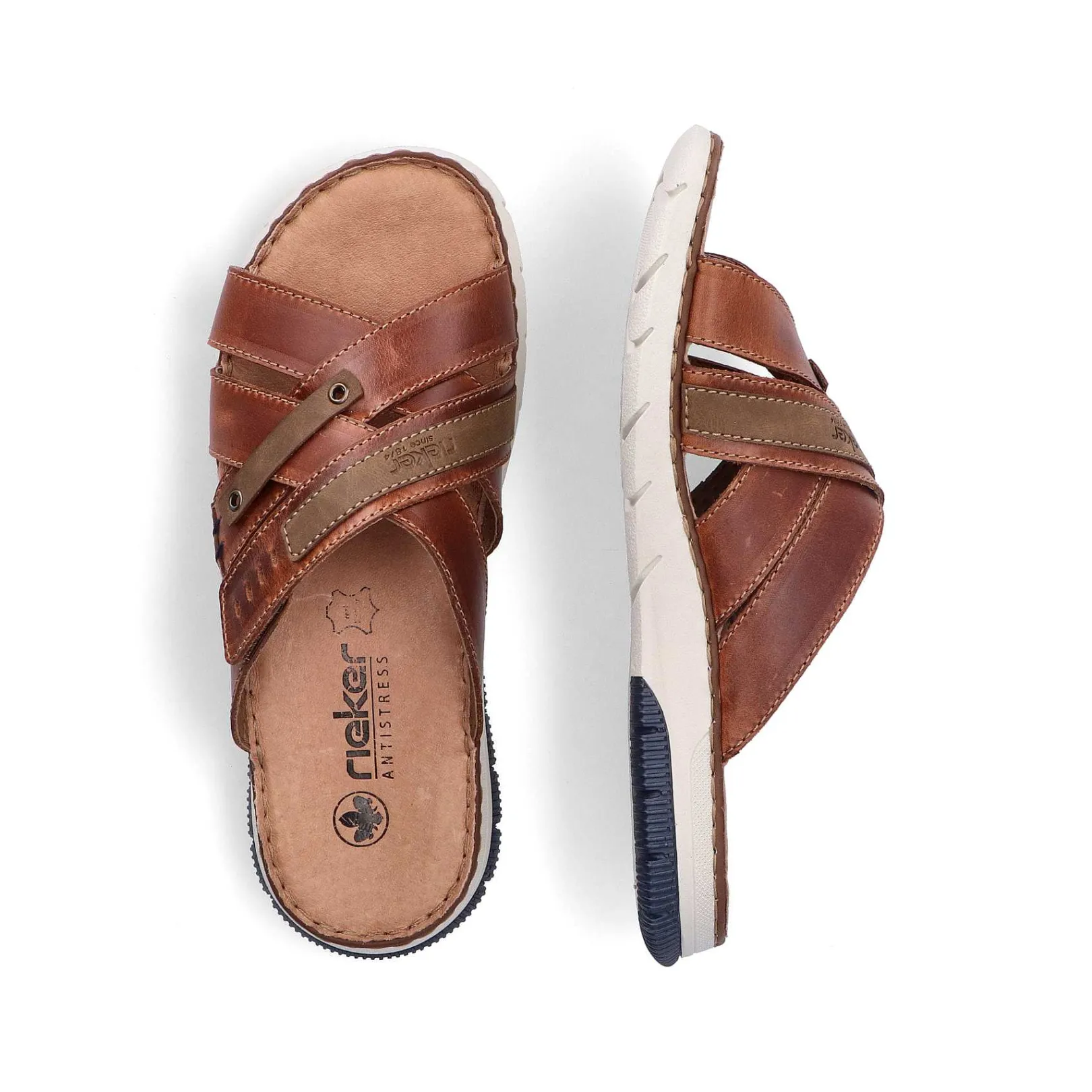 Men'S Mules Chestnut Brown Men'S Mules & Slippers