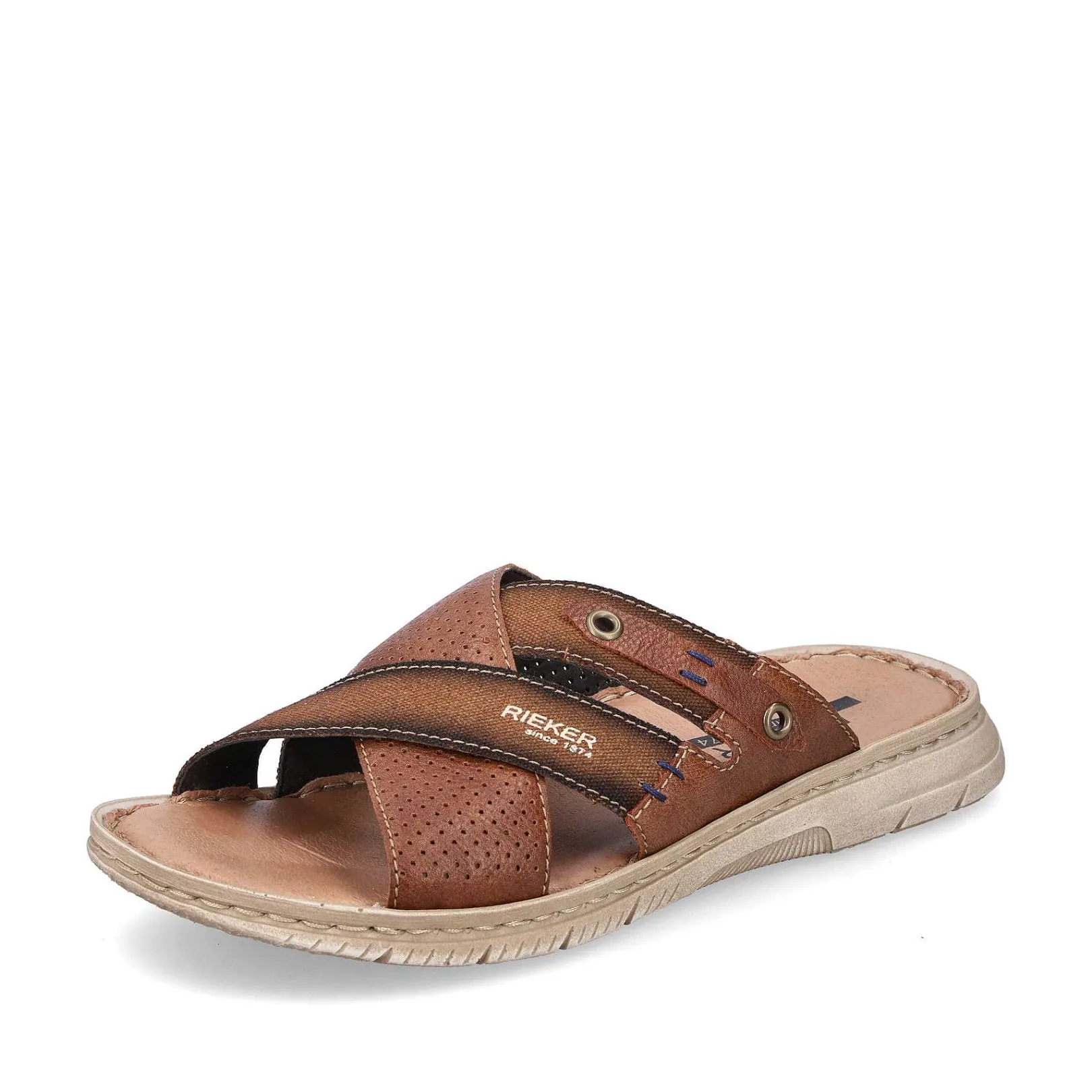 Online Men'S Mules Chestnut Brown Men'S Summer Shoes