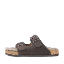 Online Men'S Mules Chestnut Brown Men'S Mules & Slippers