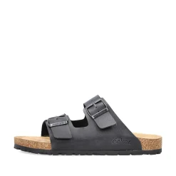 Sale Men'S Mules Glossy Black Men'S Mules & Slippers
