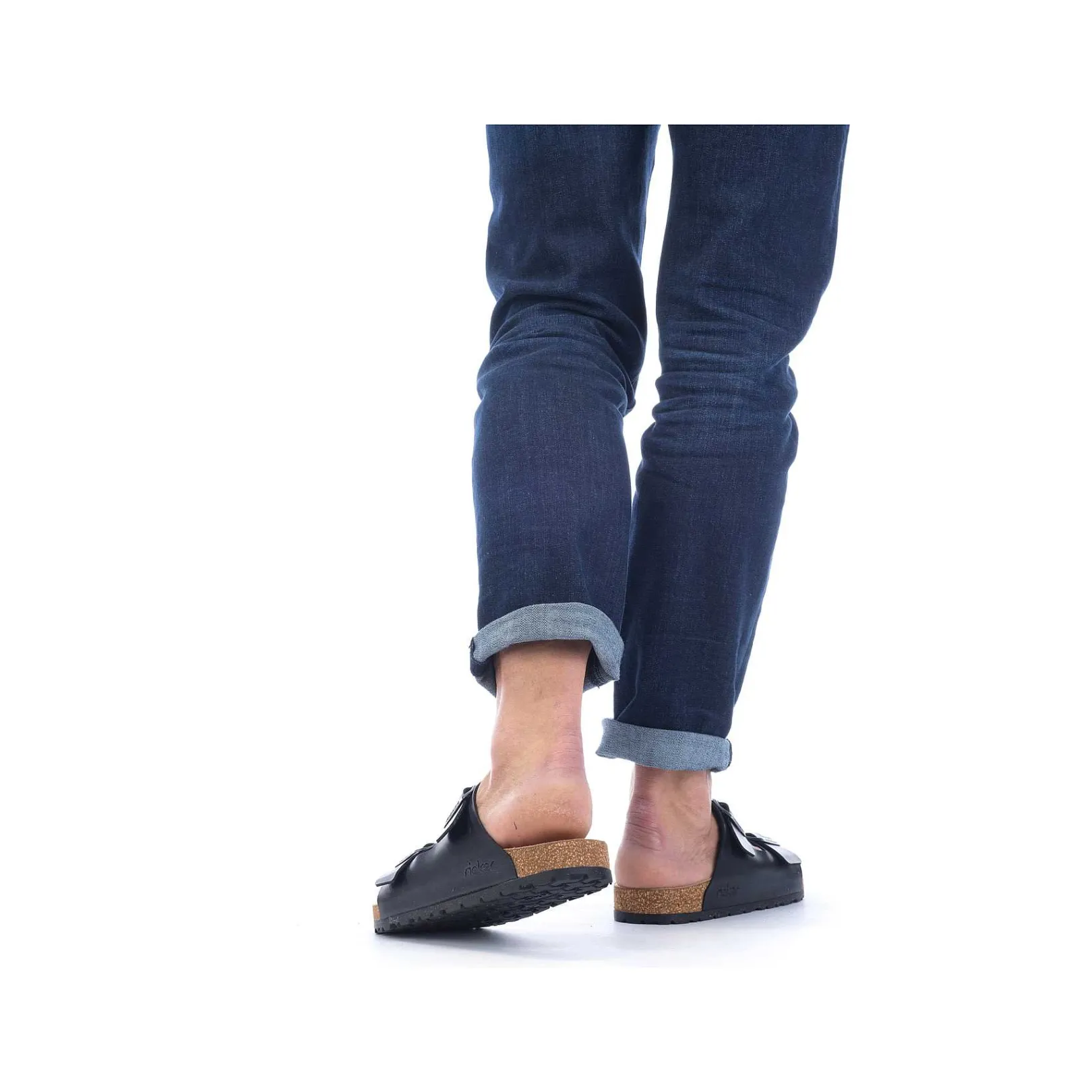 Sale Men'S Mules Glossy Black Men'S Mules & Slippers