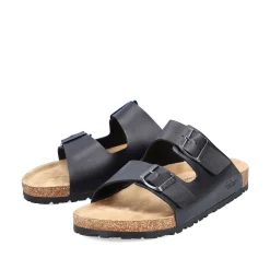 Sale Men'S Mules Glossy Black Men'S Mules & Slippers