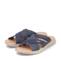 Outlet Men'S Mules Navy Blue Men'S Mules & Slippers