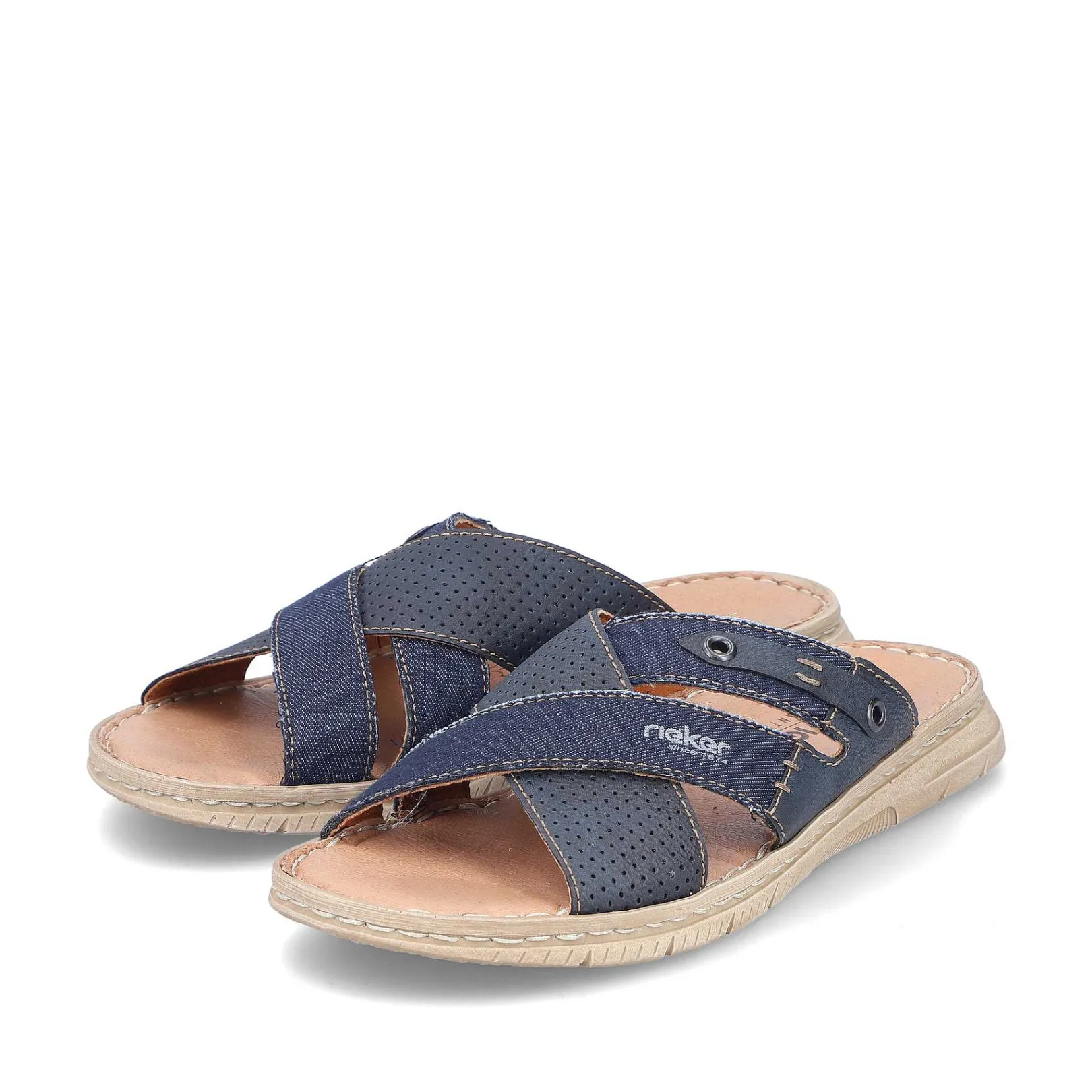 Outlet Men'S Mules Navy Blue Men'S Mules & Slippers