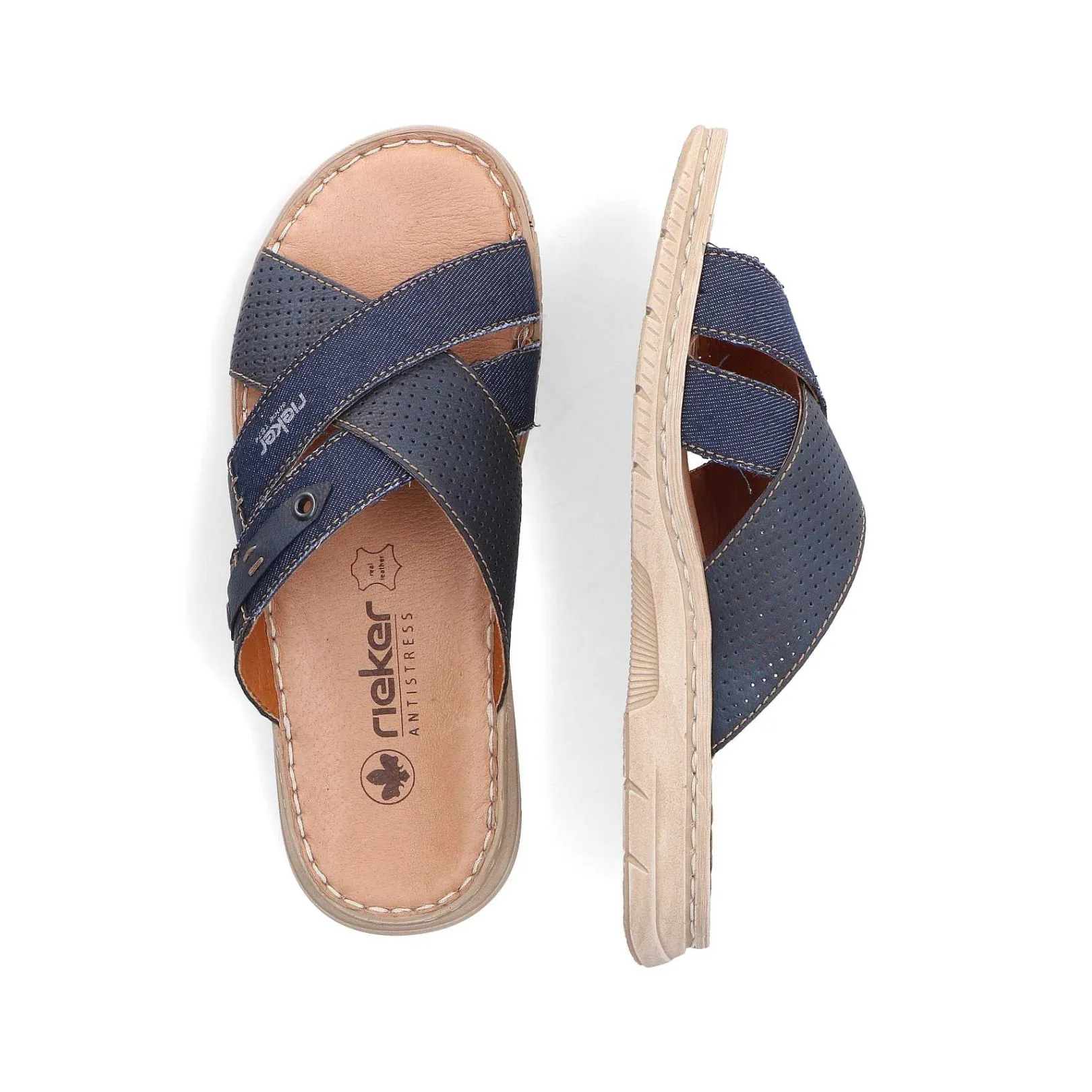 Outlet Men'S Mules Navy Blue Men'S Mules & Slippers