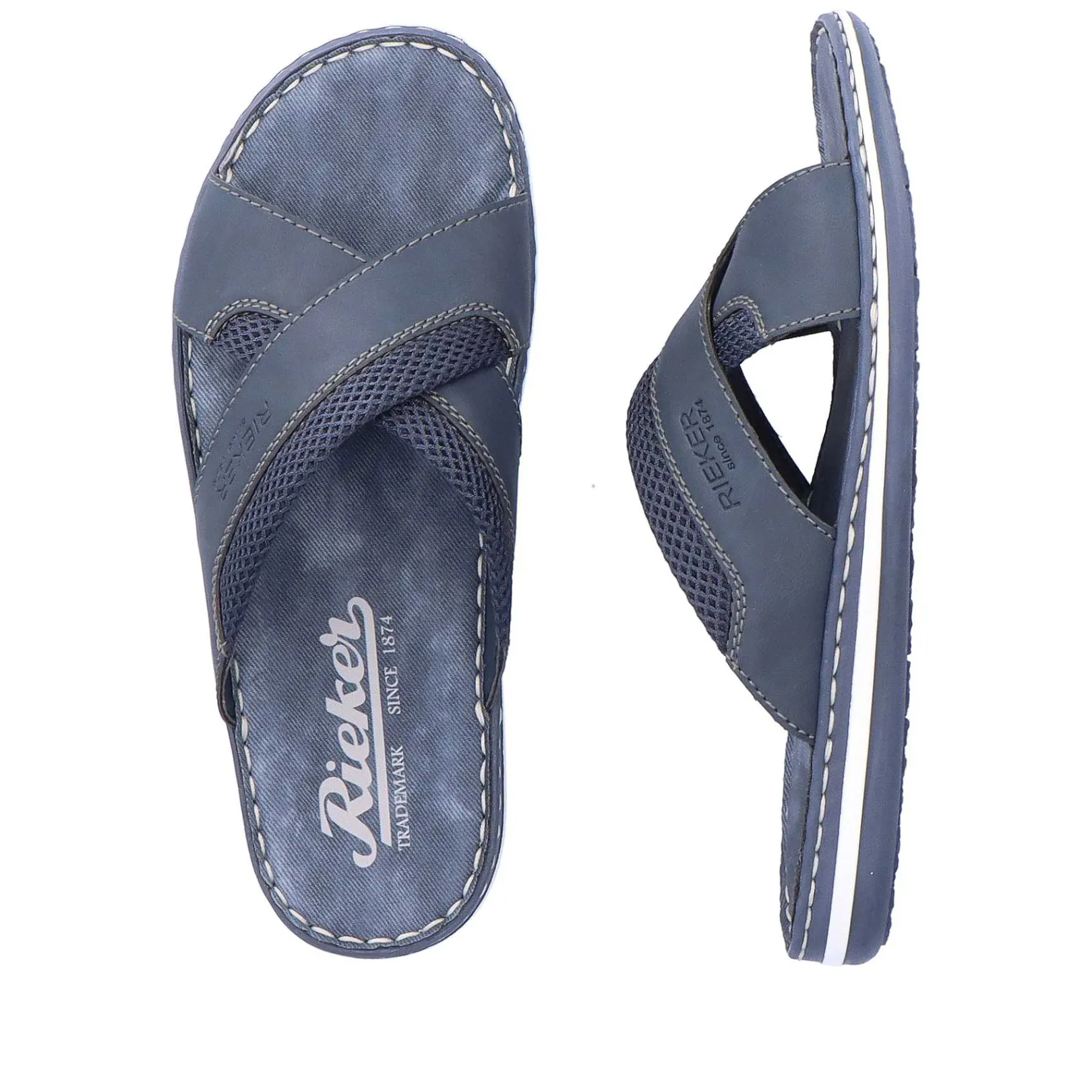 Discount Men'S Mules Navy Blue Men'S Mules & Slippers