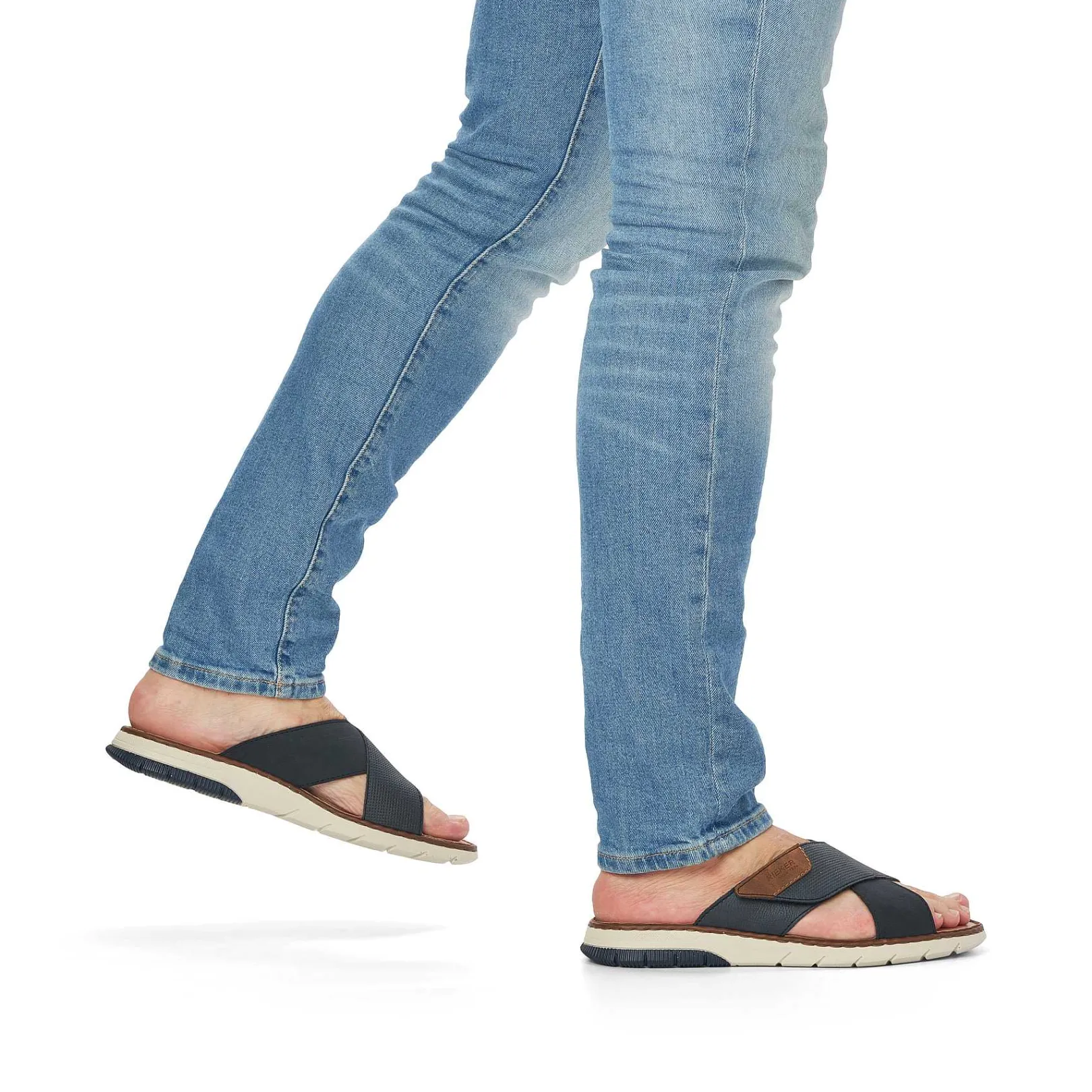 Outlet Men'S Mules Ocean Blue Men'S Summer Shoes