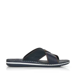 Men'S Mules Ocean Blue-Nut Brown Men'S Summer Shoes