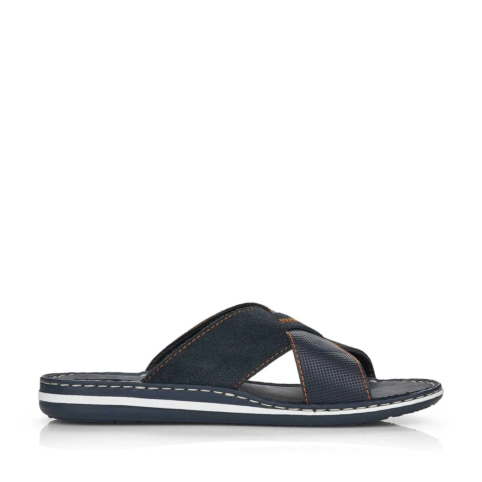 Men'S Mules Ocean Blue-Nut Brown Men'S Summer Shoes
