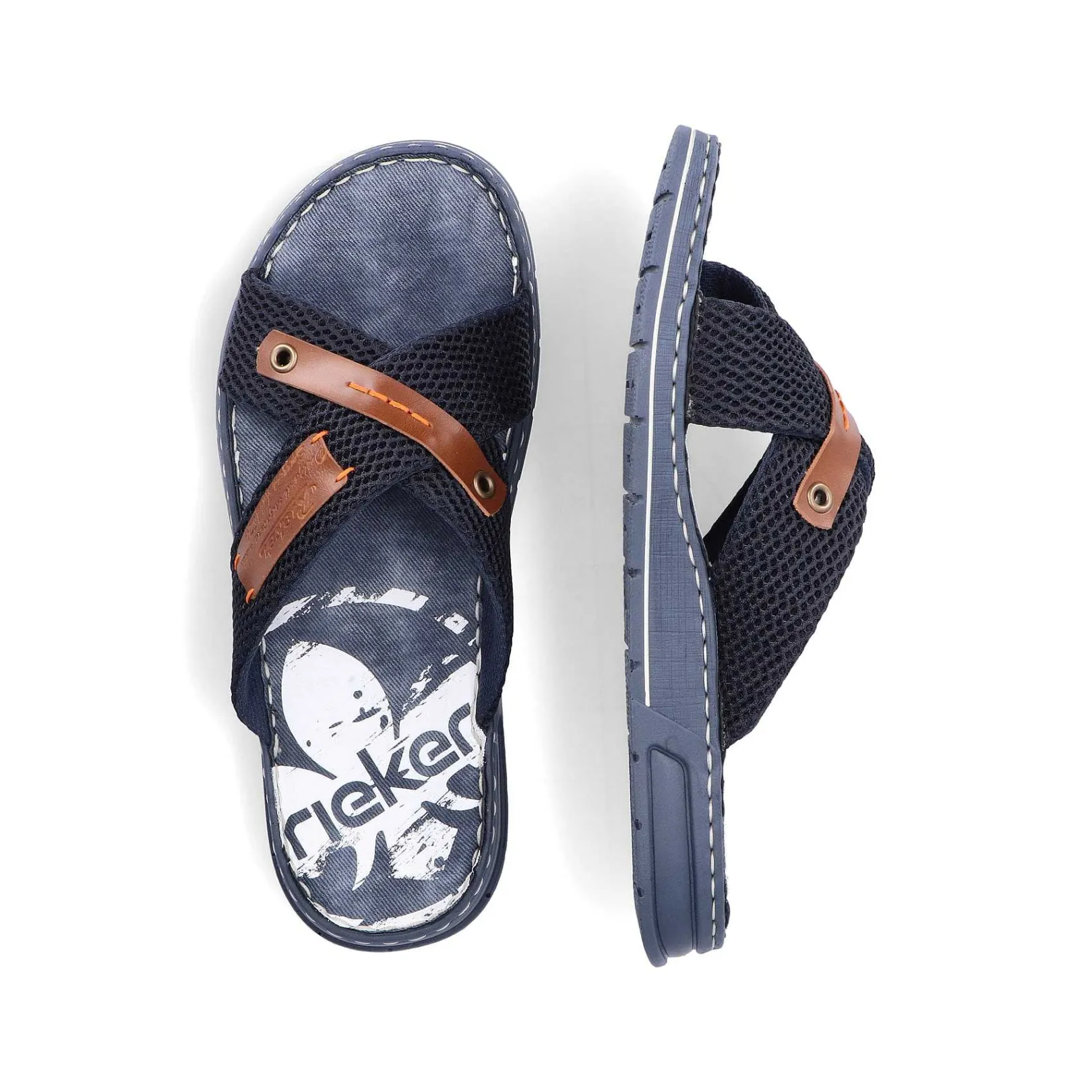Discount Men'S Mules Pacific Blue-Brown Men'S Mules & Slippers