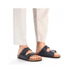 Outlet Men'S Mules Slate Blue Men'S Mules & Slippers
