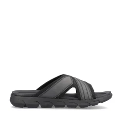 Discount Men'S Mules Steel Black Men'S Mules & Slippers