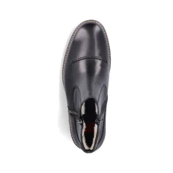 Discount Men'S Short Boots Glossy Black Men'S Boots