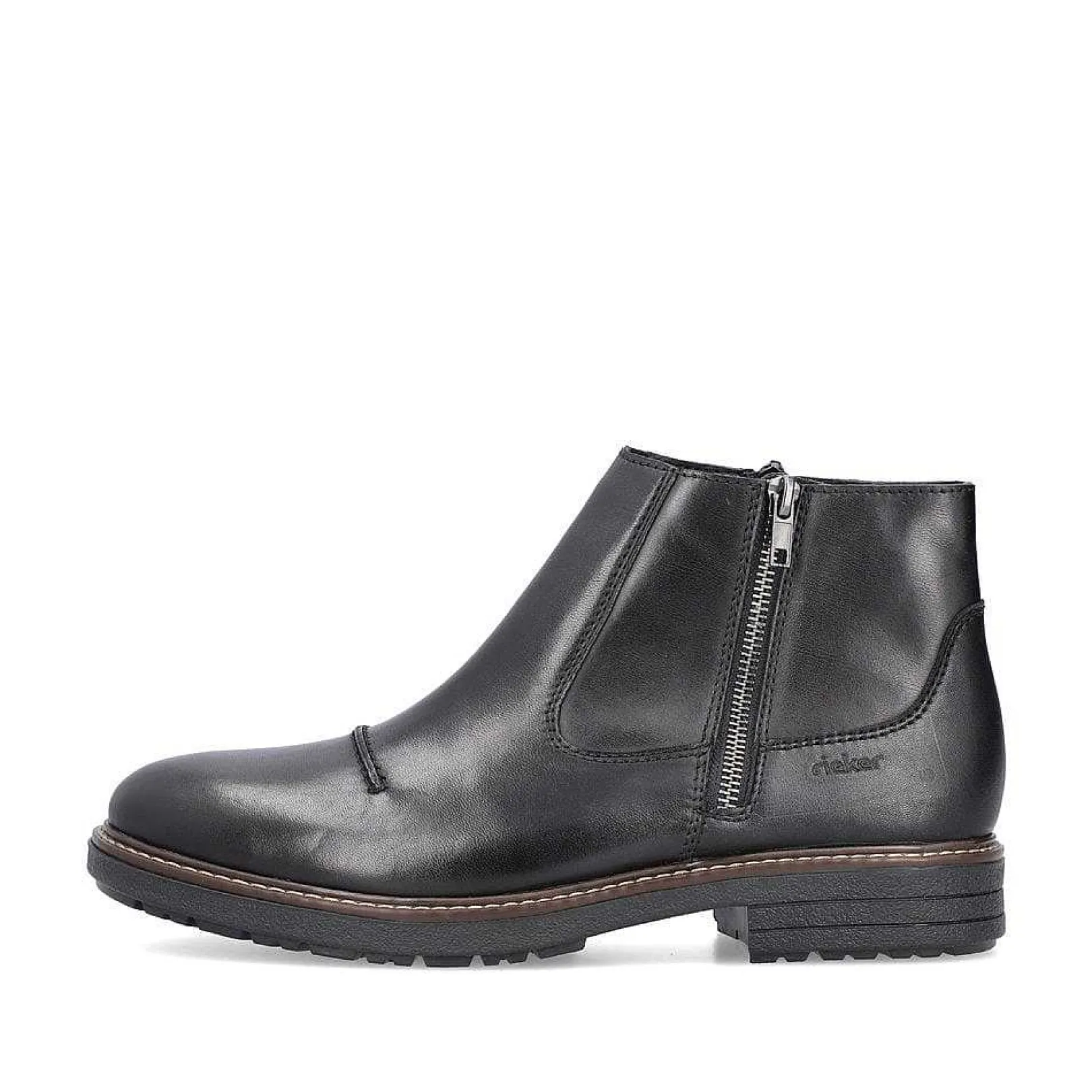 Discount Men'S Short Boots Glossy Black Men'S Boots