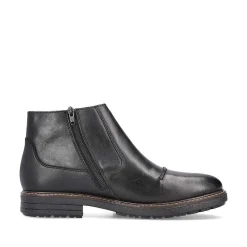 Discount Men'S Short Boots Glossy Black Men'S Boots